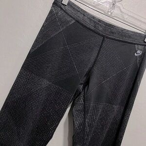 Nike womens leggings with black geo stripes